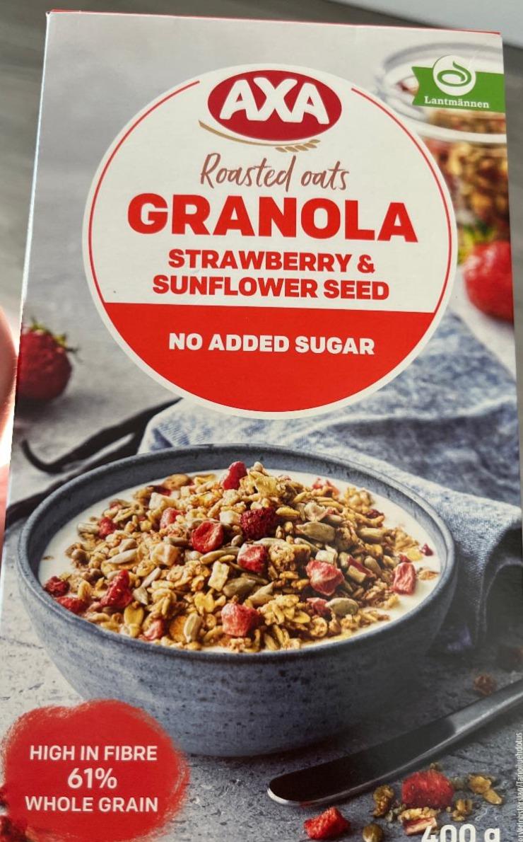 Fotografie - granola strawberry & sunflower seed AXA