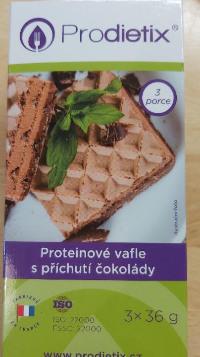 Fotografie - Proteínové vafle s príchuťou čokolády Prodietix