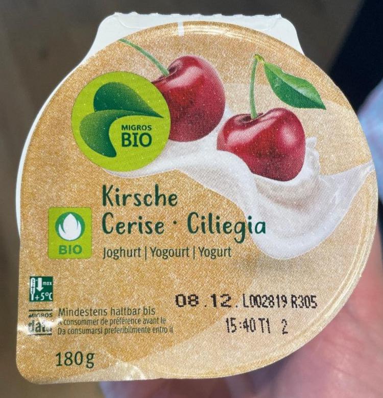 Fotografie - Kirsche Joghurt Migros Bio