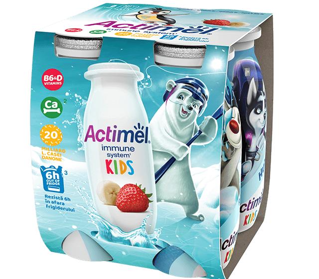 Fotografie - Immune system Kids Jahoda a Banán Actimel