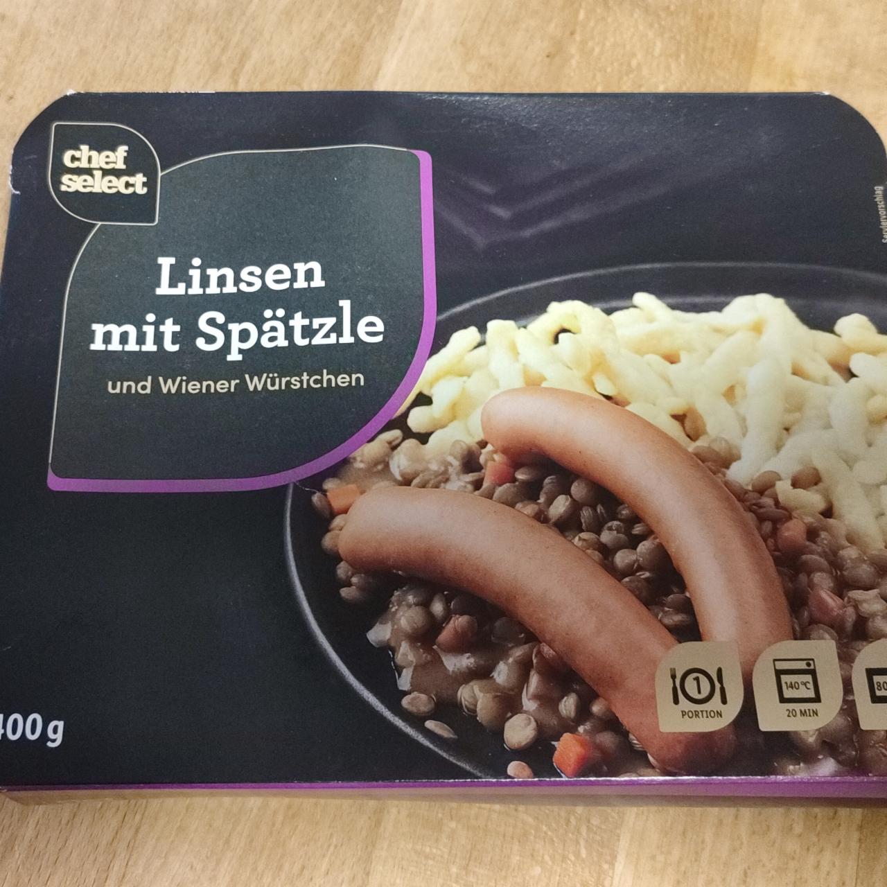 Fotografie - Linsen mit Spatzle Chef Select