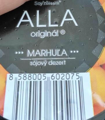Fotografie - Alla originál marhuľa sójový dezert Soy'n'Health
