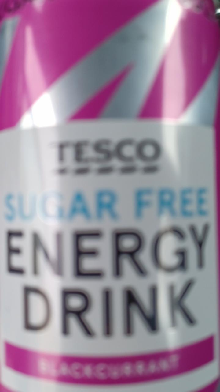 Fotografie - Energy Drink Sugar free Blackcurrant Tesco