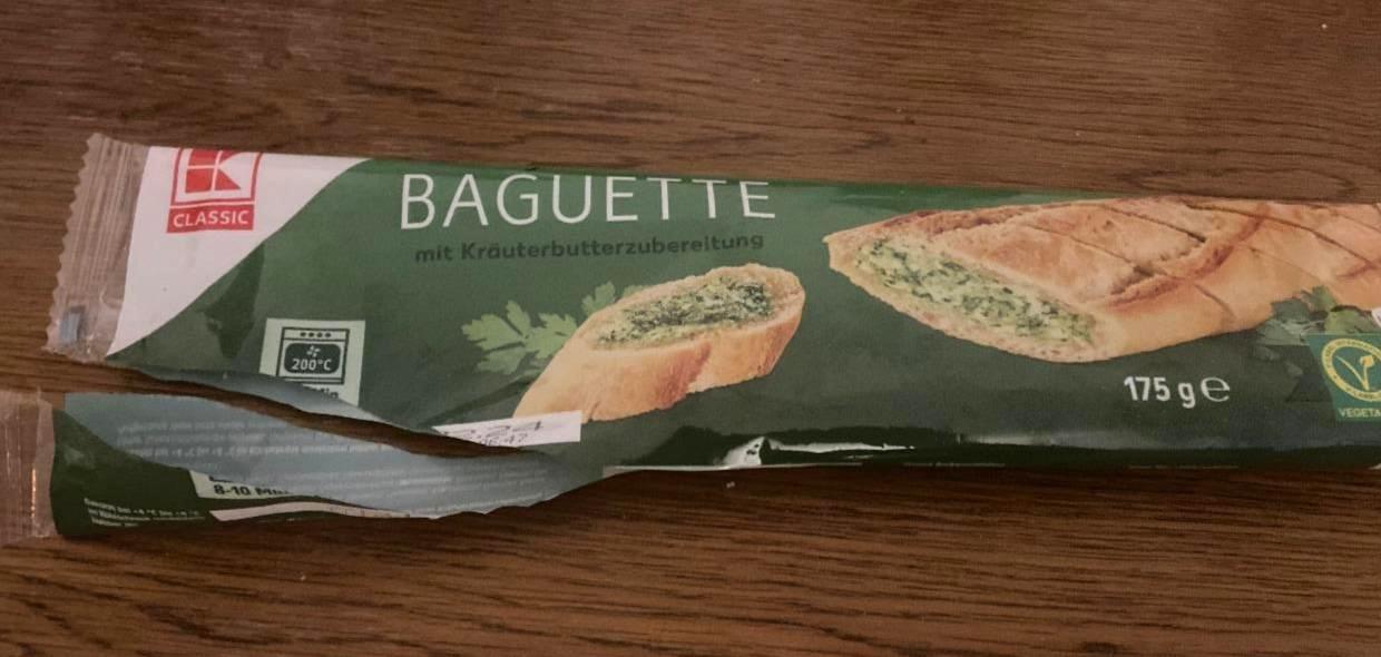 Fotografie - Baguette mit Kräuterbutterzubereitung K-Classic