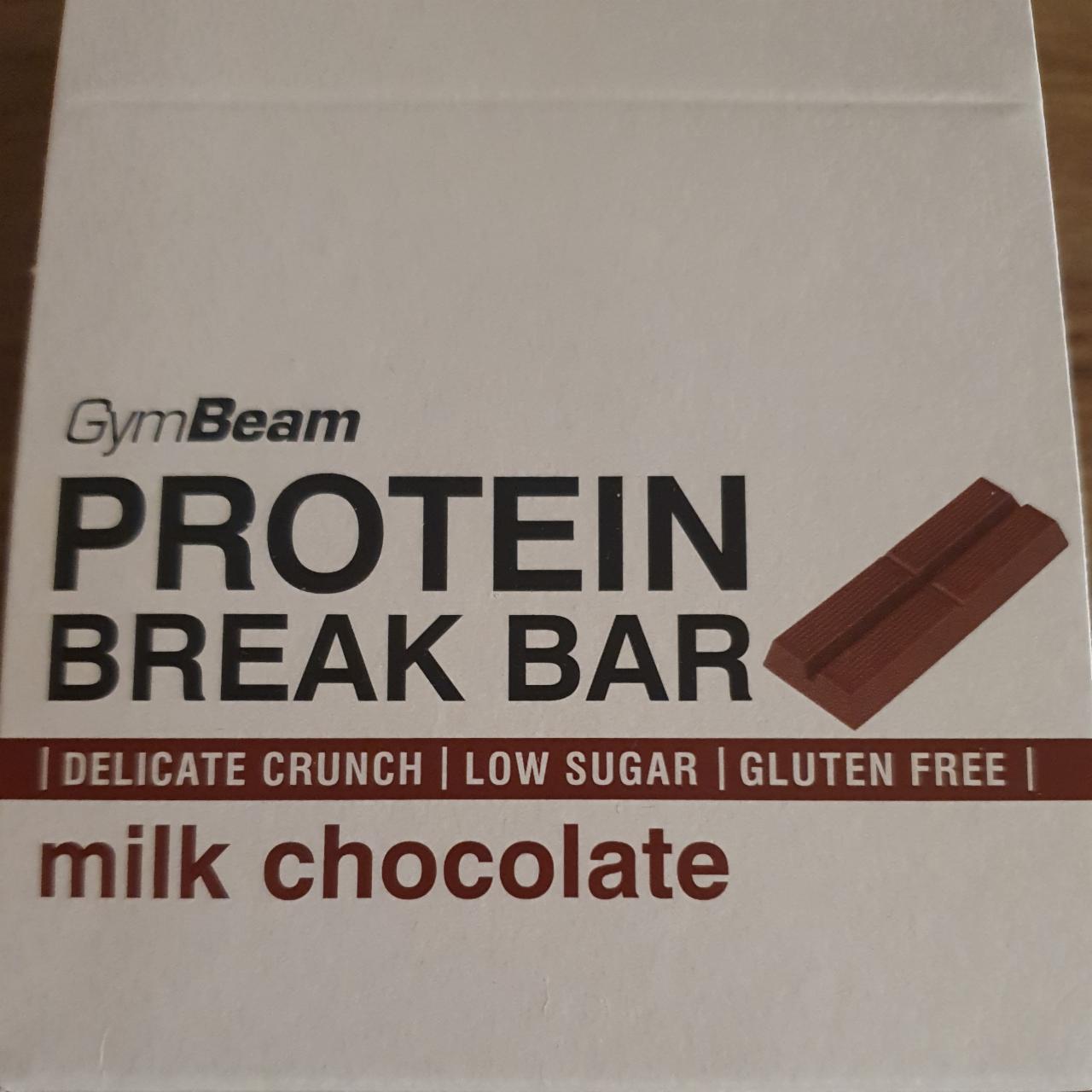 Fotografie - Protein Break Bar milk chocolate GymBeam