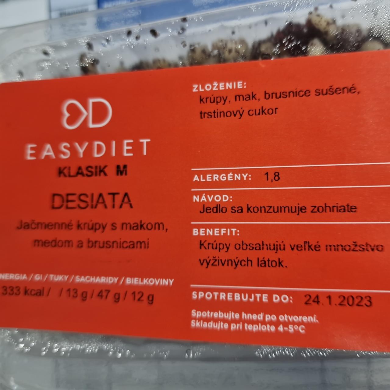 Fotografie - Jačmenné krúpy s makom, medom a brusnicami EasyDiet