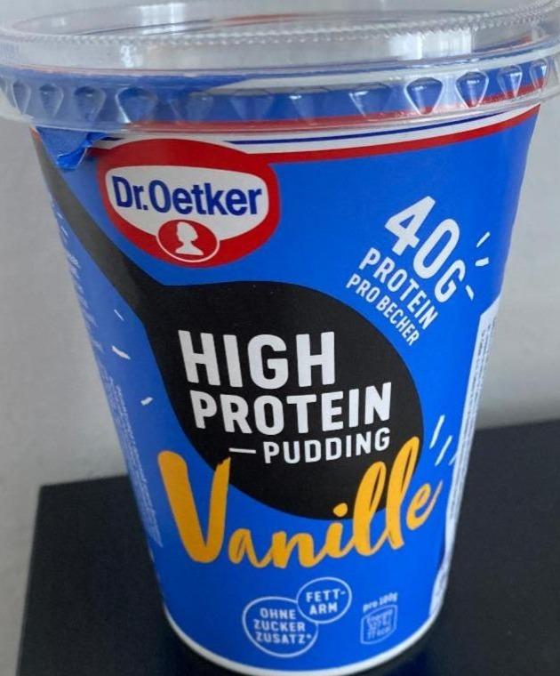 Fotografie - High protein pudding vanille Dr.Oetker