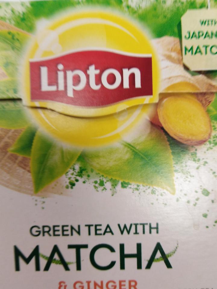 Fotografie - lipton green tea with matcha&ginger