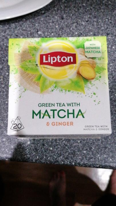 Fotografie - lipton green tea with matcha&ginger