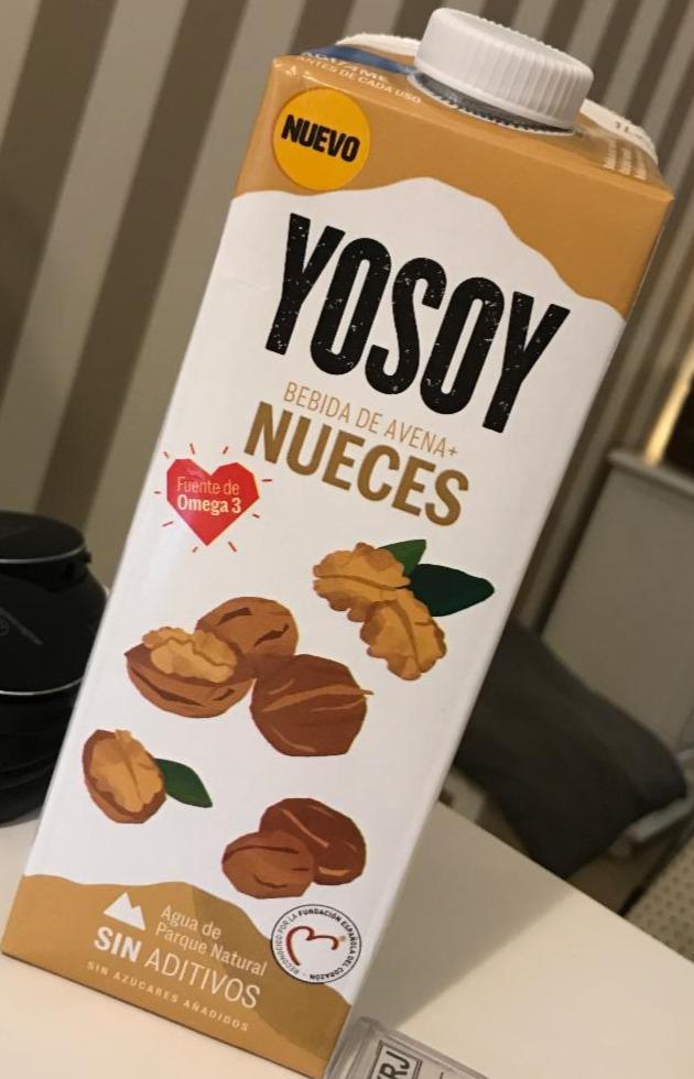 Fotografie - Yosoy bebida de avena nueces Nuevo