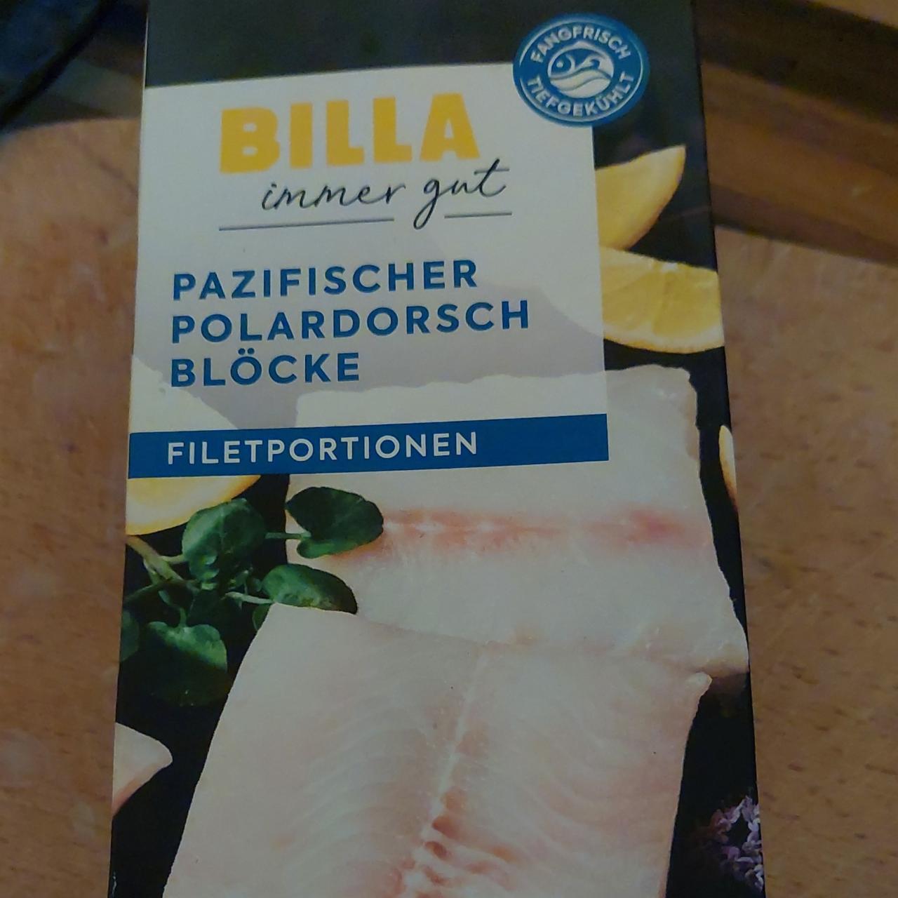 Fotografie - Pazifischer Polardorsch Blöcke Billa