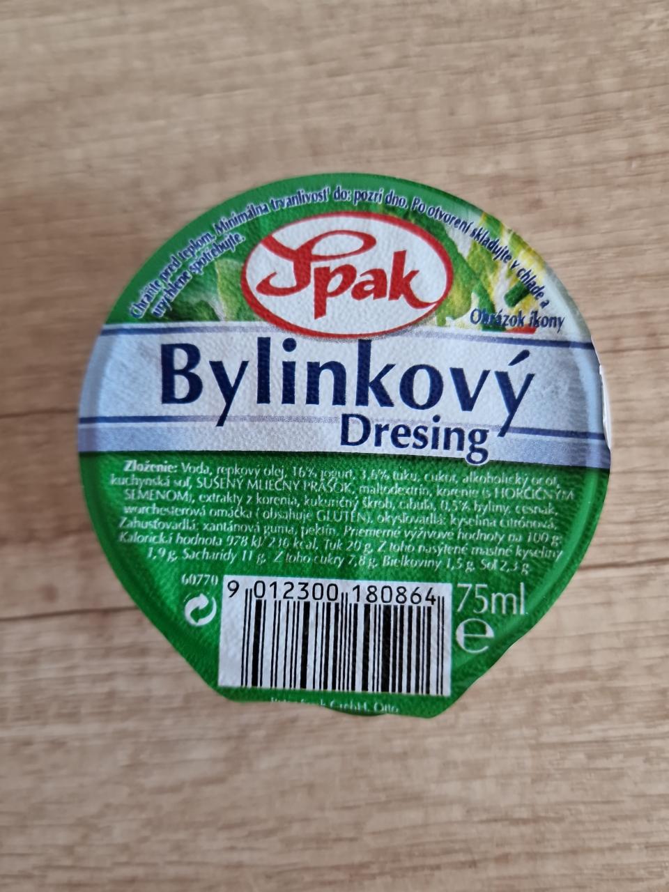 Fotografie - Bilinkový dresing SPAK