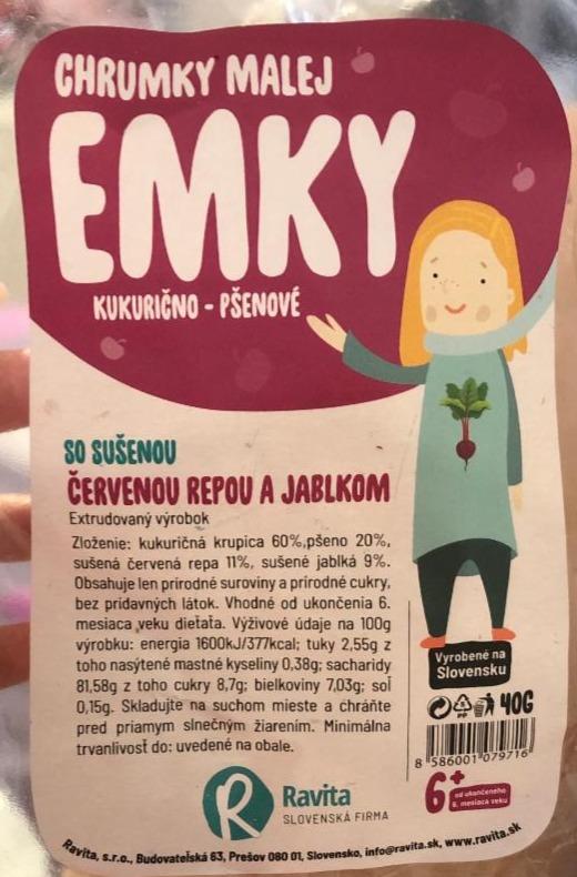 Fotografie - Chrumky malej Emky kukurično-pšenové so sušenou červenou repou a jablkom