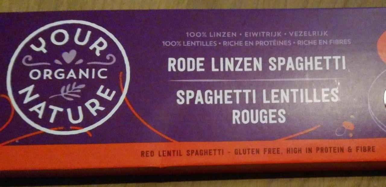Fotografie - Rode Linzen Spaghetti Your Organic Nature