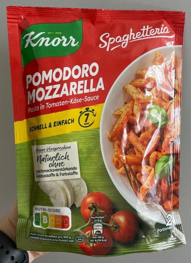 Fotografie - Spaghetteria Pomodoro Mozzarella Pasta in Tomaten-Käse-Sauce Knorr