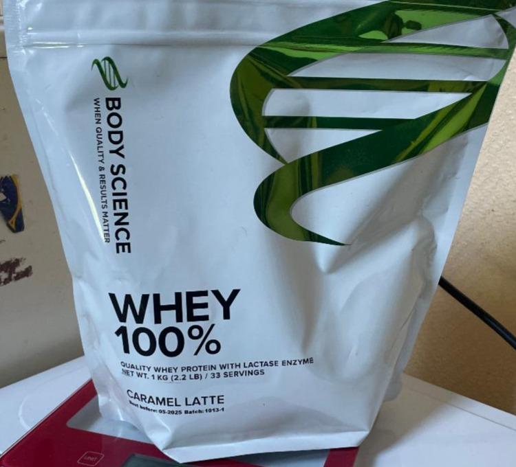 Fotografie - Whey 100% Caramel Latte Body Science