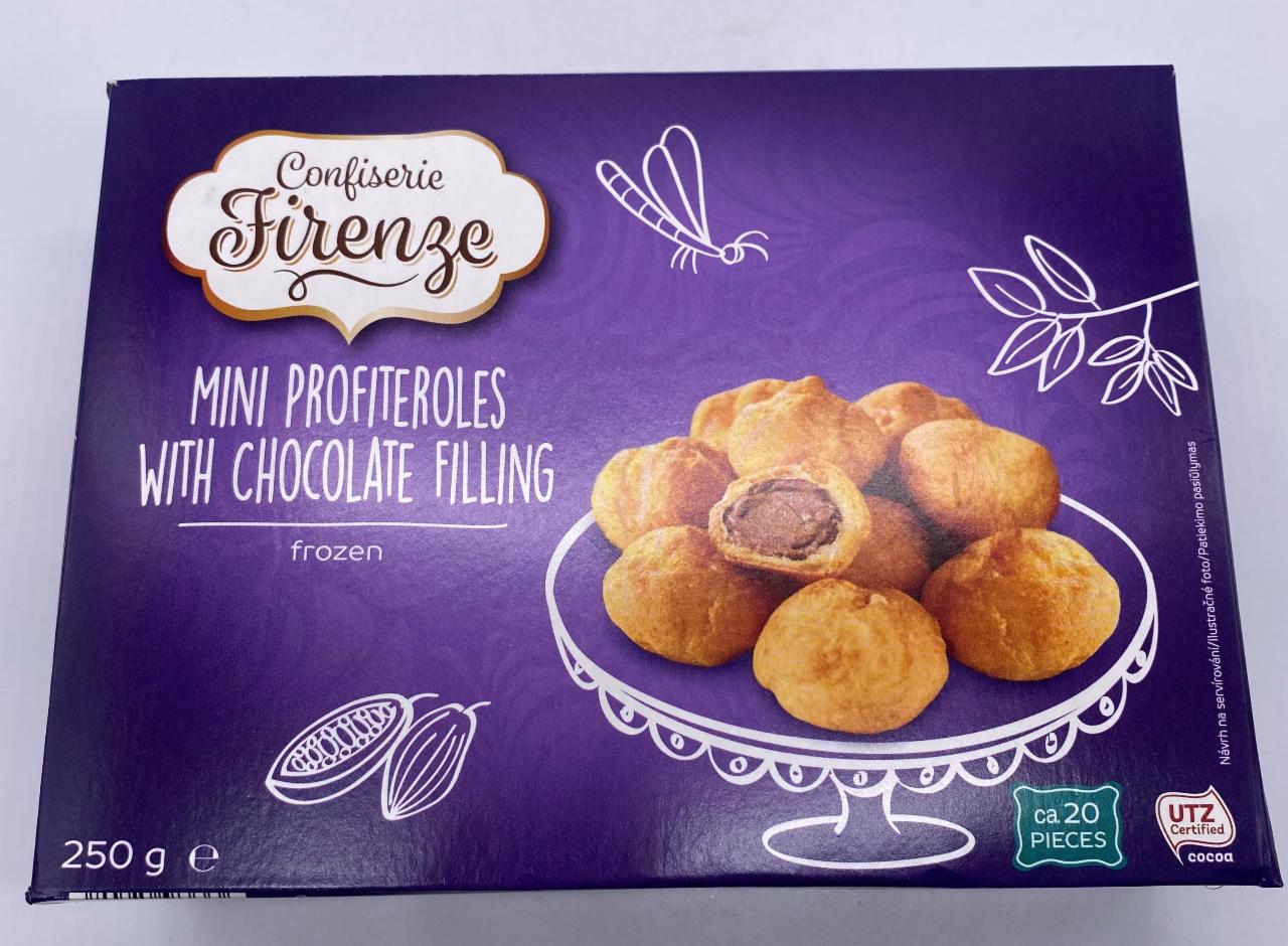 Fotografie - Mini veterniky s čokoloádovou naplňou, Profiteroles, Lidl