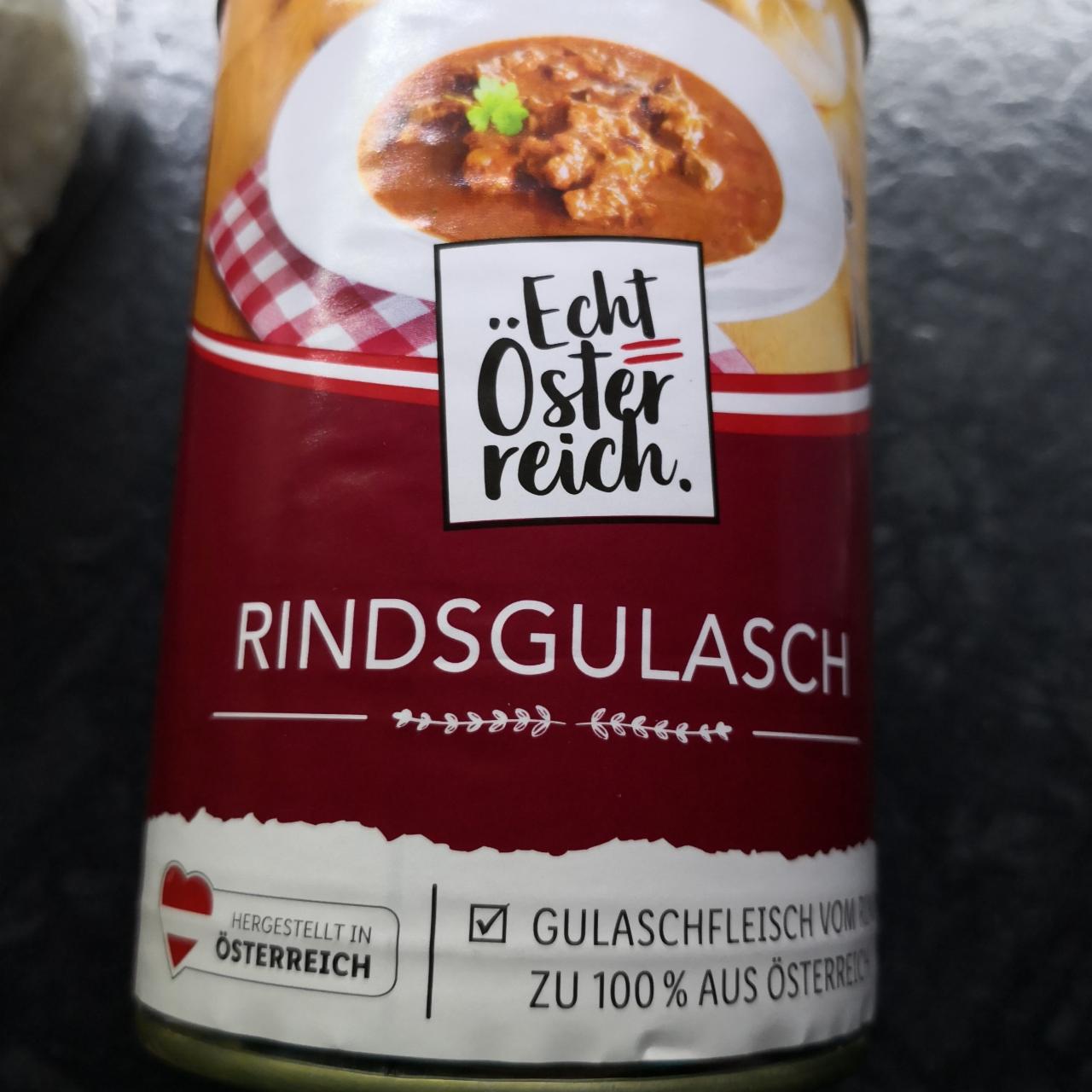 Fotografie - Rindsgulasch Echt Österreich.