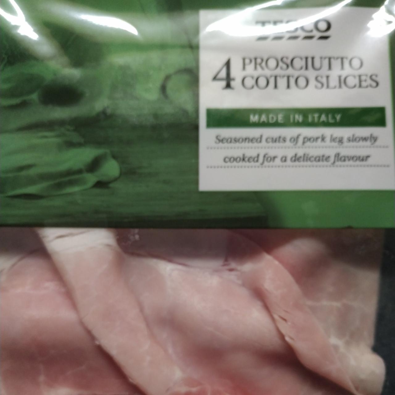 Fotografie - 4 prosciutto cotto slices Tesco