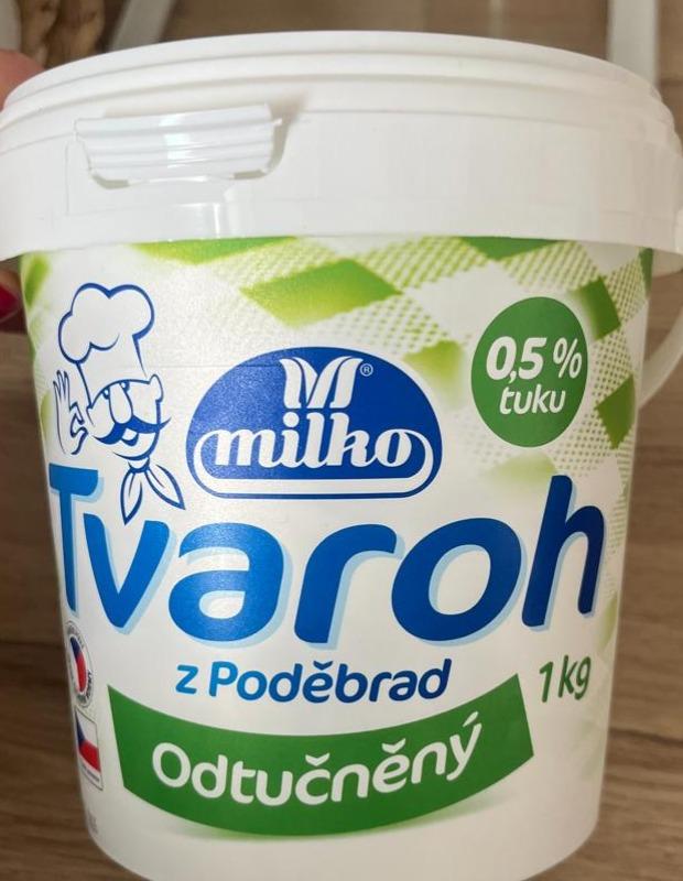 Fotografie - Tvaroh z Poděbrad odtučněný 0,5% Milko