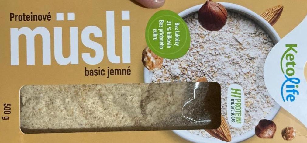 Fotografie - Proteinové müsli Basic jemné Ketolife