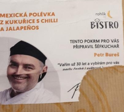 Fotografie - Mexická polévka z kukuřice s chilli a jalapeños Bistro Rohlik.cz