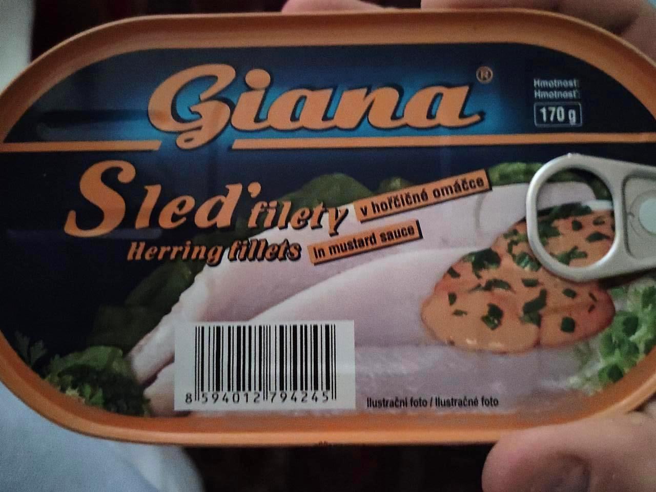 Fotografie - Sleď filety v horčičné omáčce Giana