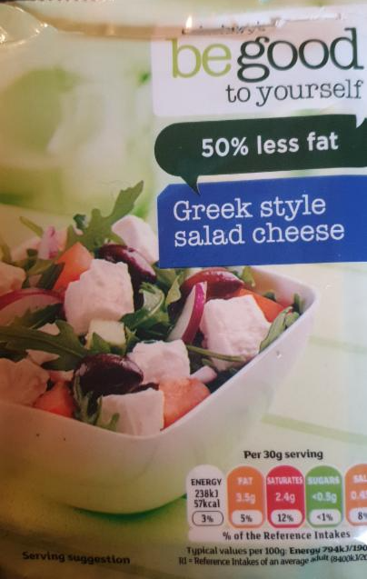 Fotografie - be good Greek style salad cheese