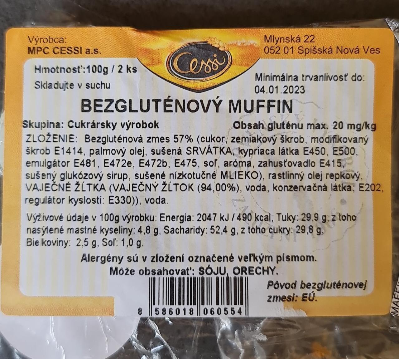 Fotografie - Bezgluténový muffin Cessi