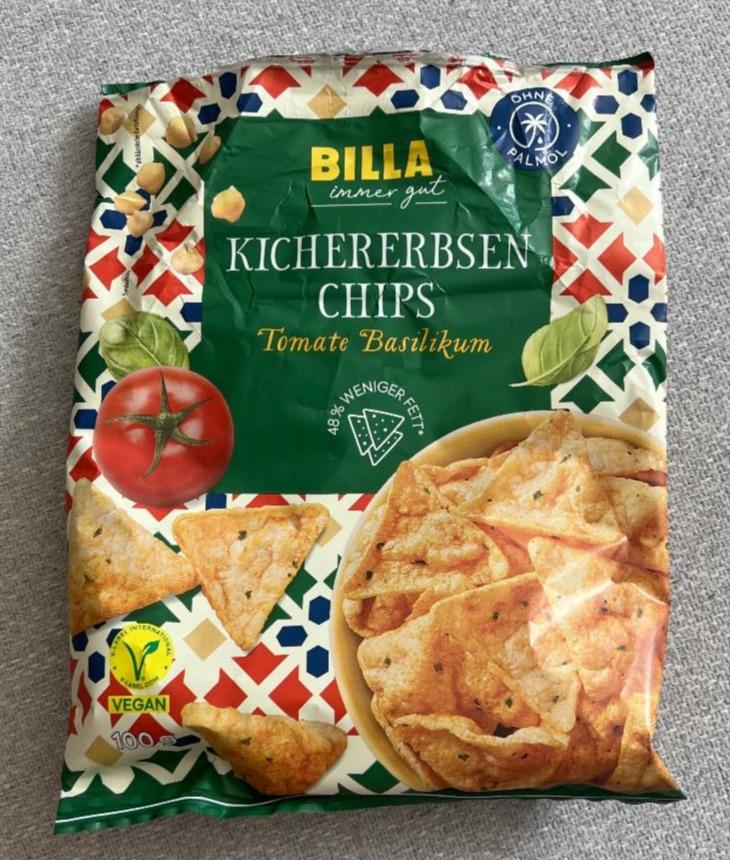 Fotografie - Kichererbsen Chips Tomate Basilikum Billa