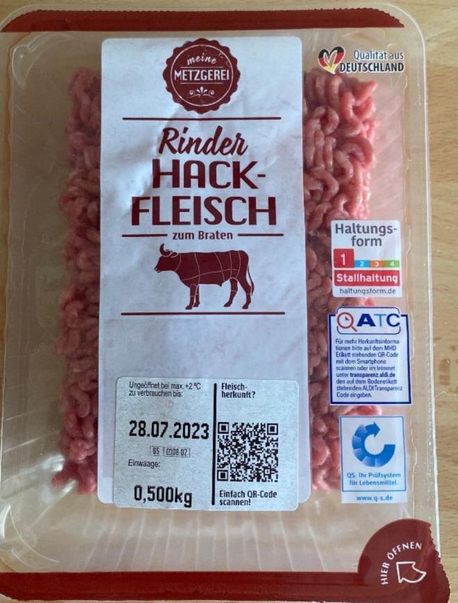 Fotografie - Rinder Hackfleisch zum Braten Meine Metzgerei