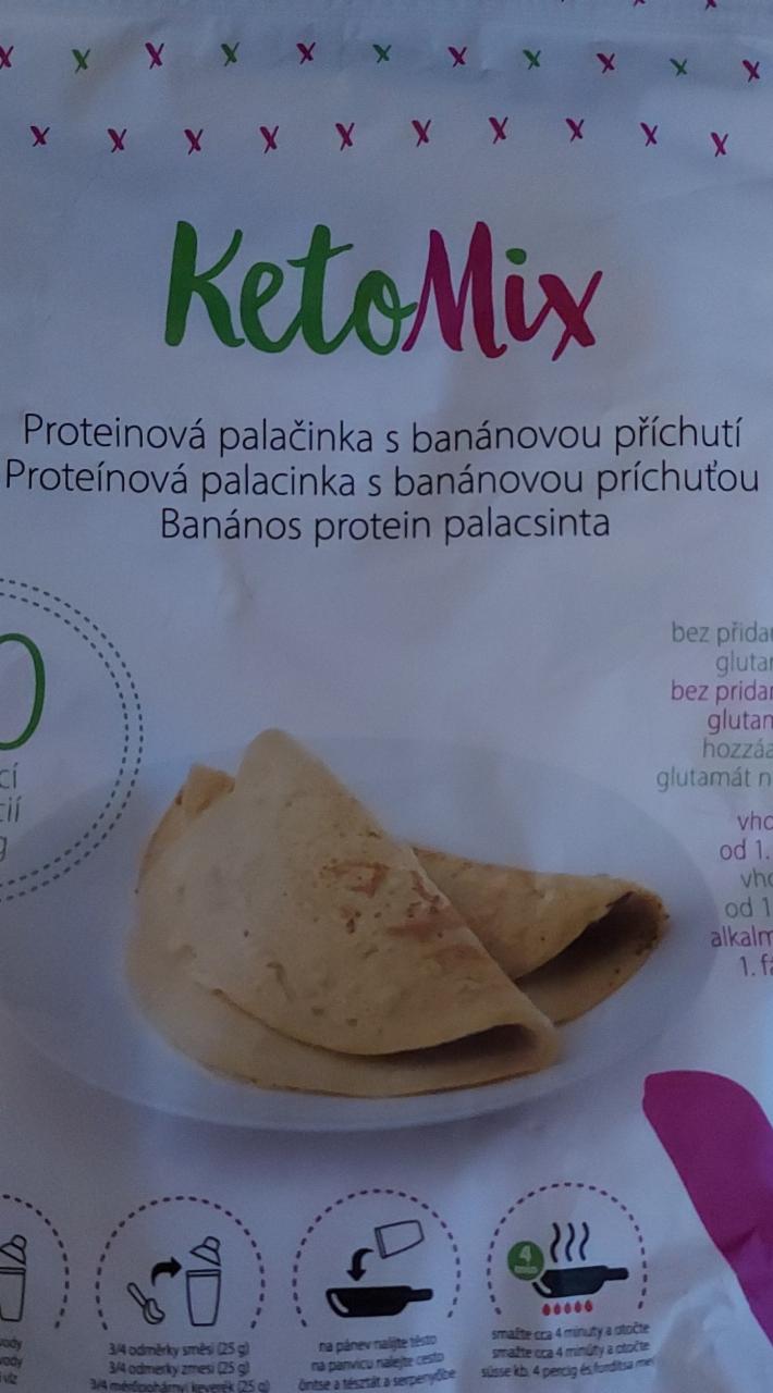 Fotografie - ketomix proteinova palacinka s bananovou prichutou