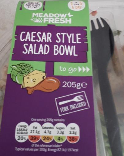 Fotografie - Caesar style salad bowl Meadow Fresh