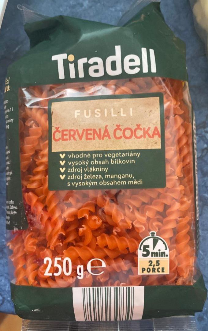 Fotografie - Fusilli červená šošovica Tiradell