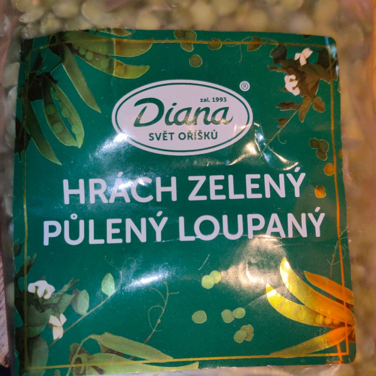 Fotografie - Hrách zelený půlený loupaný Diana