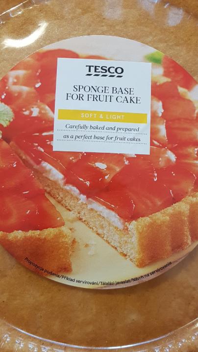 Fotografie - Sponge Base for Fruit Cake TESCO