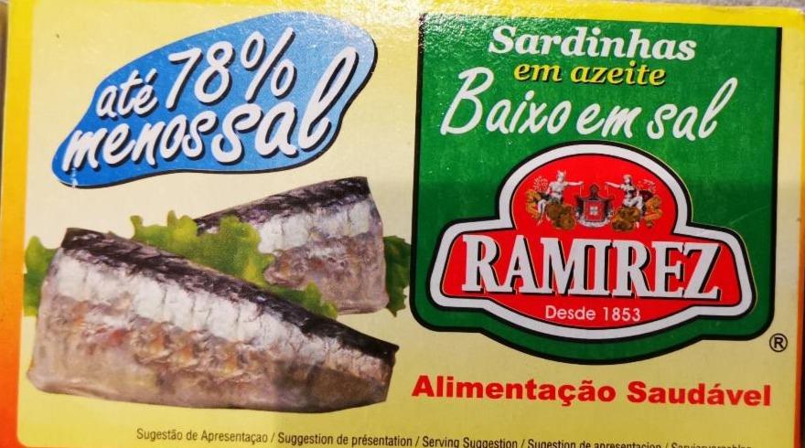 Fotografie - sardinky v olivovom oleji s nízkym obsahom soli Ramirez