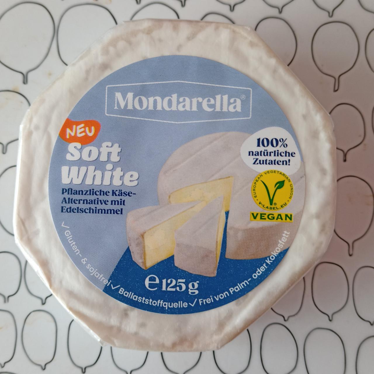 Fotografie - Soft White pflanzliche Käse Mondarella