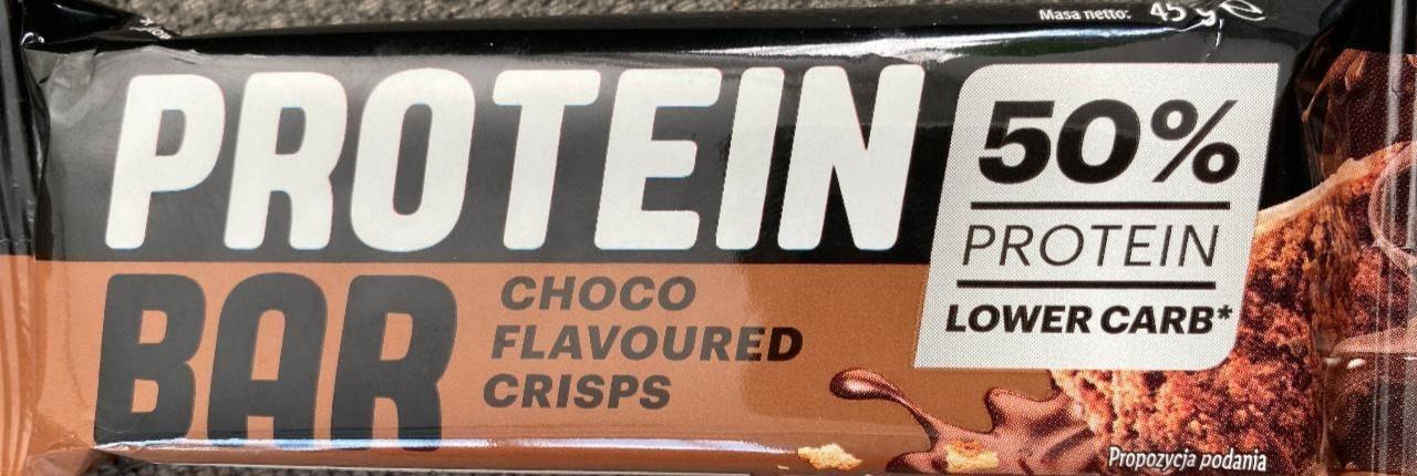 Fotografie - Protein bar 50% choco flavoured crisps