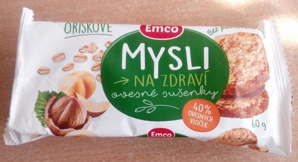 Fotografie - Mysli na zdravi ovsené sušienky orieškové bez palmového tuku Emco