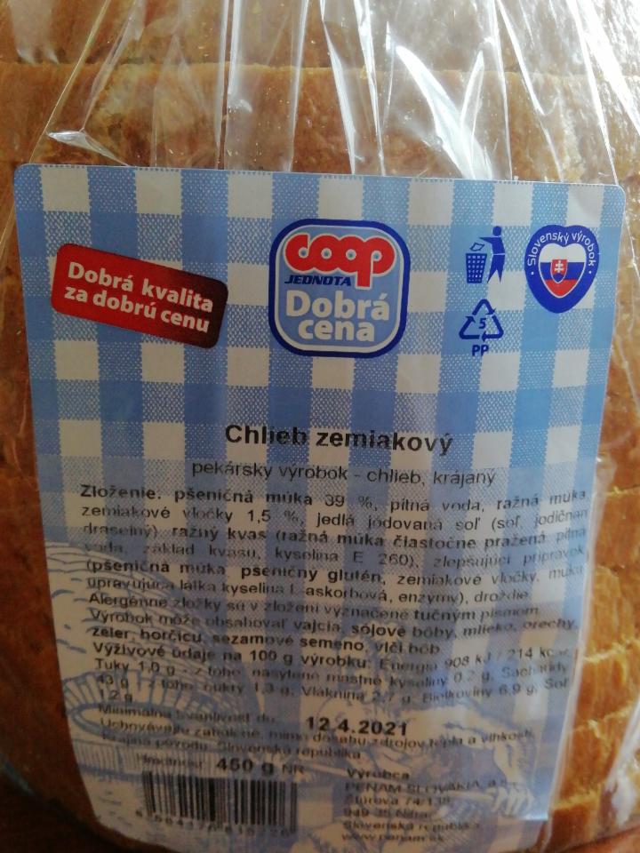 Fotografie - Chlieb zemiakový Coop Jednota - Penam