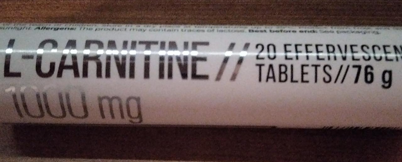 Fotografie - L Carnitine 1000 mg tablets