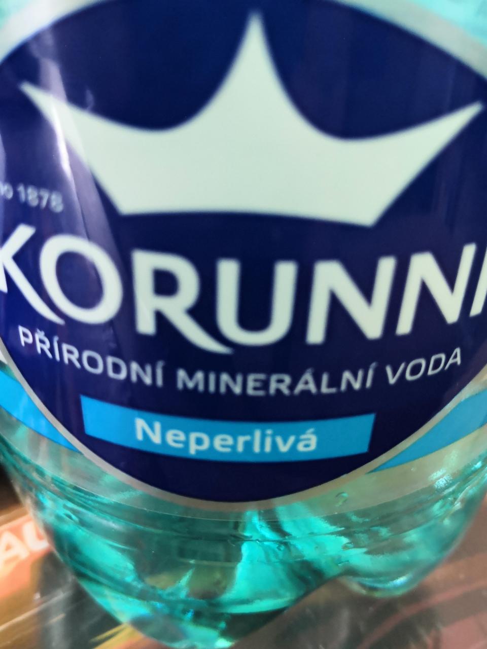 Fotografie - přírodní minerální voda Korunní neperlivá