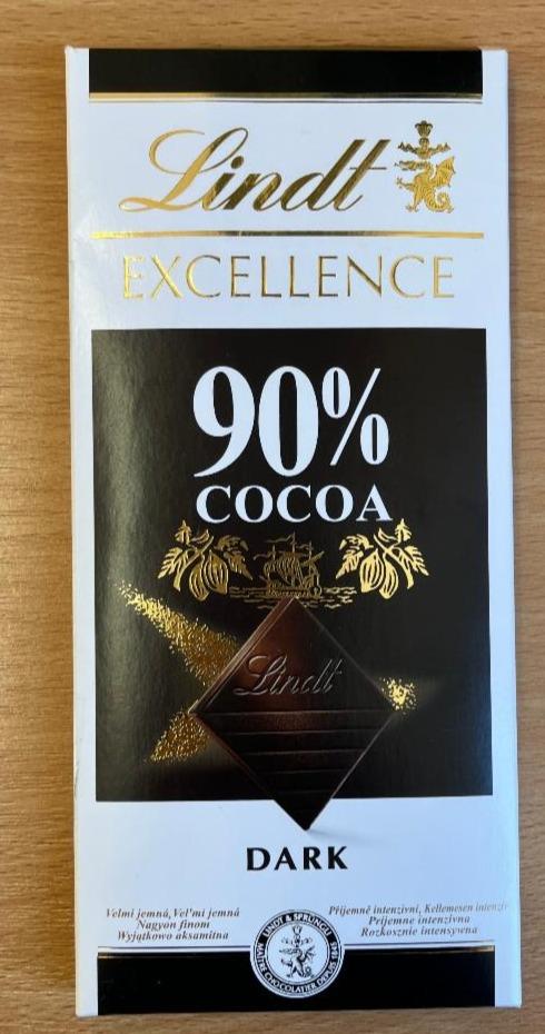 Fotografie - Excellence 90% cocoa dark Lindt
