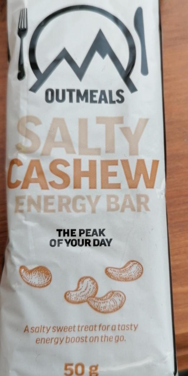 Fotografie - salty cashew energy bar Outmeals