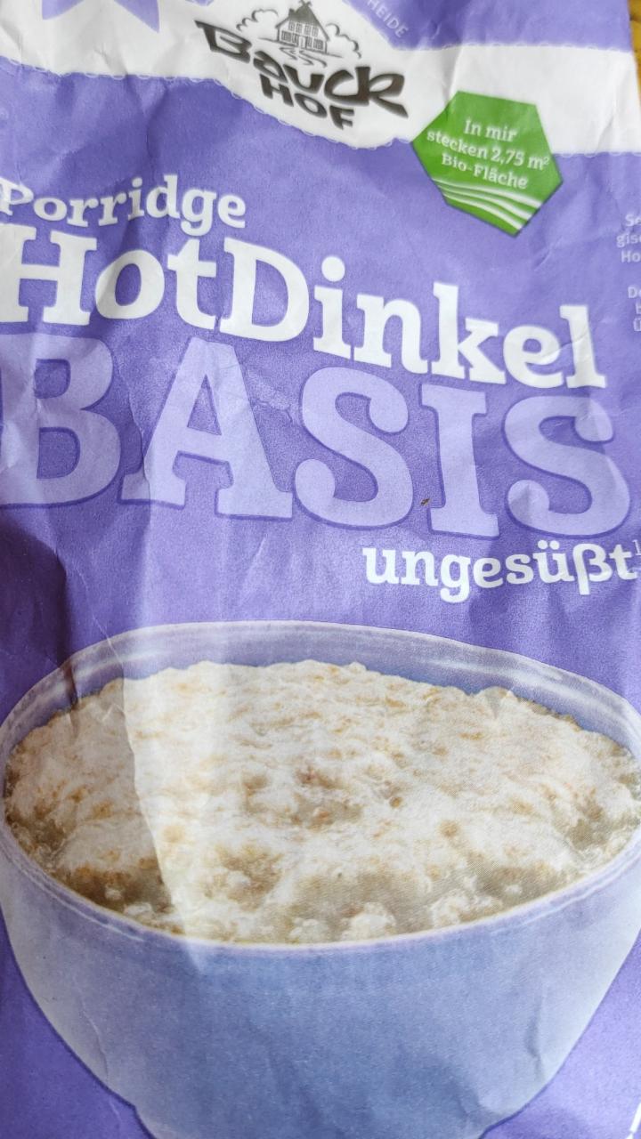 Fotografie - Porridge HotDinkel Basis ungesüßt