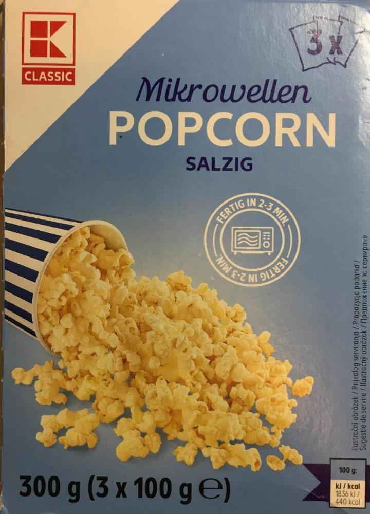 Fotografie - Mikrowellen Popcorn Salzig K-Classic