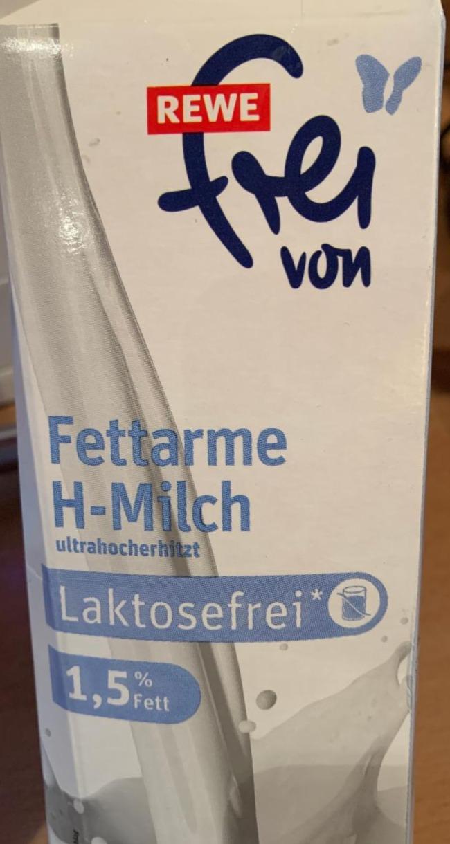 Fotografie - Fettarme H-Milch Laktosefrei 1,5% Fett Rewe