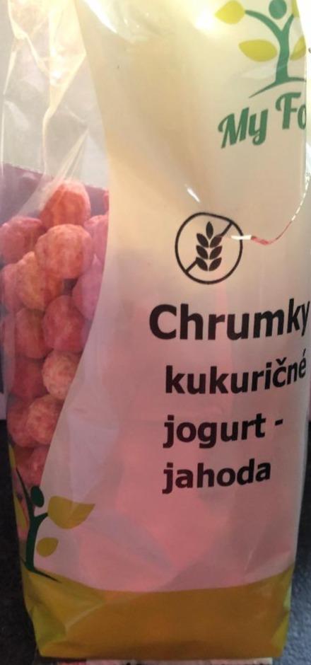 Fotografie - chrumky kukuricne jogurt-jahoda