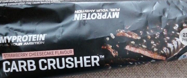 Fotografie - Myprotein Carb Crusher strawberry cheesecake flavour